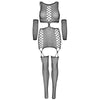 LEG AVENUE - VESTIDO CON LIGUERO Y GUANTES TALLA UNICA
