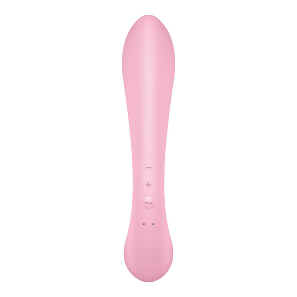 SATISFYER - TRIPLE OH VIBRADOR HÍBRIDO ROSA