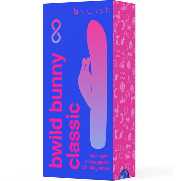 B SWISH - BWILD BUNNY INFINITE CLASSIC VIBRADOR RECARGABLE SILICONA AZUL
