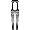 PASSION - S026 MEDIAS CON LIGUERO NEGRO TALLA UNICA