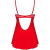 OBSESSIVE - INGRIDIA CHEMISE & TANGA ROJO XS/S