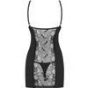 OBSESSIVE - HEARTINE CHEMISE & TANGA NEGRO S/M