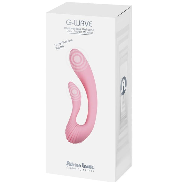 ADRIEN LASTIC - G-WAVE VIBRADOR DUAL RABBIT ROSA
