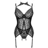 LIVCO CORSETTI FASHION - GIELLANDRA FOR THE SENSES COLLECTION CORSET + PANTY NEGRO S/M