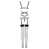LIVCO CORSETTI FASHION - THIARA LC 20213 SET BODY + MEDIAS NEGRO S/M