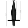BAILE - BUTT PLUG ANAL CON VIBRACION NEGRO