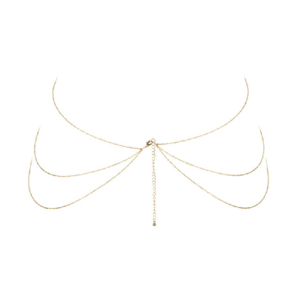 BIJOUX - MAGNIFIQUE CADENAS METLICAS PARA EL CUERPO 8 DORADO