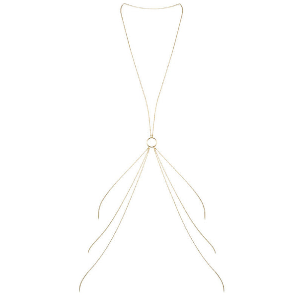 BIJOUX - MAGNIFIQUE CADENAS METLICAS PARA EL CUERPO 8 DORADO