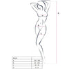PASSION - WOMAN BS016 BODYSTOCKING BLANCO TALLA UNICA