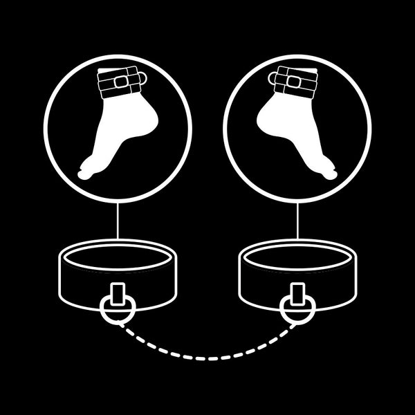 FETISH SUBMISSIVE - ESPOSAS TOBILLOS CUERO VEGANO CON FORRO DE NOPRENO