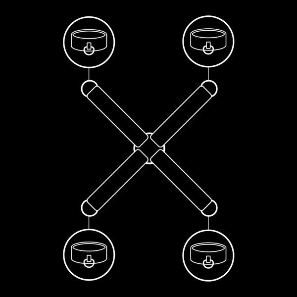 FETISH SUBMISSIVE - UNIÓN ESPOSAS CUERO VEGANO