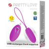 PRETTY LOVE - JOANNA HUEVO VIBRADOR CONTROL REMOTO 12 MODOS