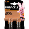 DURACELL - PLUS POWER 100 PILA ALCALINA AAA LR03 BLISTER*4