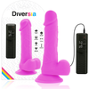 DIVERSIA - DILDO FLEXIBLE CON VIBRACION LILA 20.5 CM -O- 4.2 CM