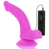 DIVERSIA - DILDO FLEXIBLE CON VIBRACION LILA 21.5 CM -O- 4.5 CM