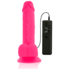 DIVERSIA - DILDO FLEXIBLE CON VIBRACION ROSA 20.5 CM -O- 4.2 CM