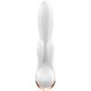 SATISFYER - DOUBLE FLEX VIBRADOR APP BLANCO