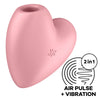 SATISFYER - CUTIE HEART ESTIMULADOR Y VIBRADOR AZUL