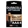 DURACELL - OPTIMUM 200 PILA ALCALINA AAA LR03 BLISTER*4