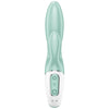 SATISFYER - AIR PUMP BUNNY 5+ VIBRADOR RABBIT INFLABLE APP VERDE