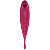 SATISFYER - TWIRLING PRO+ ESTIMULADOR Y VIBRADOR APP ROJO