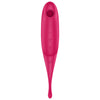 SATISFYER - TWIRLING PRO ESTIMULADOR Y VIBRADOR ROJO