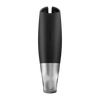 SATISFYER - POWER MASTURBATOR NEGRO Y PLATA