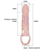 PRETTY LOVE - HARRISON FUNDA EXTENSORA PENE CON VIBRACION Y STRAP 13.5 CM