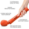 FUN FACTORY - VIM WAND RUMBLE VIBRADOR RECARGABLE SILICONA AZUL MEDIANOCHE