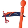 FUN FACTORY - VIM WAND RUMBLE VIBRADOR RECARGABLE SILICONA AZUL MEDIANOCHE