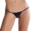 PASSION - MICRO TANGA NEGRO TALLA UNICA CON ENCAJE