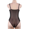 QUEEN LINGERIE - TEDDY ENCAJE NEGRO S/M