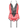 PASSION - PEONIA CORSET EROTIC LINE ROJO S/M