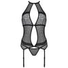 PASSION - SATARA CORSET EROTIC LINE NEGRO S/M