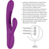 INTENSE - APOLO VIBRADOR MULTIFUNCIÓN RECARGABLE 7 VIBRACIONES CON LENGUA OSCILANTE MORADO