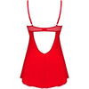 OBSESSIVE - INGRIDIA CHEMISE & TANGA ROJO XS/S