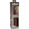 KING COCK - ELITE DILDO REALISTICO SILICONA 28 CM MARRON