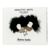 ADRIEN LASTIC - ESPOSAS METAL CON PLUMAS NEGRO