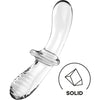 SATISFYER - DOUBLE CRYSTAL DILDO TRANSPARENTE