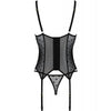 PASSION - MARINA CORSET & TANGA NEGRO S/M