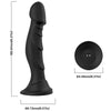 ARMONY - DILDO VIBRADOR & PLUG ANAL CONTROL REMOTO NEGRO