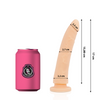 DELTA CLUB - TOYS DILDO NATURAL SILICONA MEDICA 17 CM -O- 3 CM