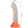 PRETTY LOVE - MAGICAL NIGHTFALL DILDO SIN VIBRACIÓN LUMINOSO NARANJA