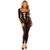 LEG AVENUE - BODYSTOCKING TOBILLO RECKLESS NEGRO