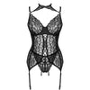 LIVCO CORSETTI FASHION - GIELLANDRA FOR THE SENSES COLLECTION CORSET + PANTY NEGRO S/M