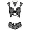 LIVCO CORSETTI FASHION - PALMENOM LC 90614 SUJETADOR + PANTY NEGRO S/M