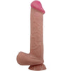 PRETTY LOVE - SLIDING SKIN SERIES DILDO REALÍSTICO CON VENTOSA PIEL DESLIZANTE MORENO 26 CM