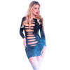 CHILIROSE - CR 3608 VESTIDO NEGRO S/M