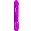 PRETTY LOVE - KAMPAS VIBRADOR RABBIT 3 EN 1 MULTIFUNCIÓN CON LENGUA FUCSIA