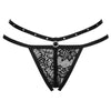 LIVCO CORSETTI FASHION - NOMADE TANGA CROTCHLESS NEGRO S/M